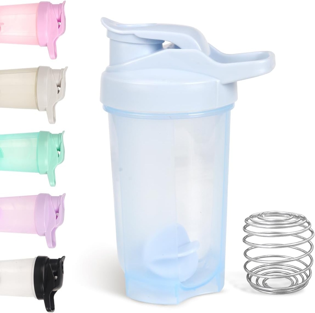D.Y.A 16oz Shaker Butelka Beyond Leak Proof Sports Shaker Cups for Protein Shakes Beyond Shaker Butelka do wstępnego treningu i podróży Aby przejść BPA Free & Easy Clean Protein Shaker Butelka, Blue