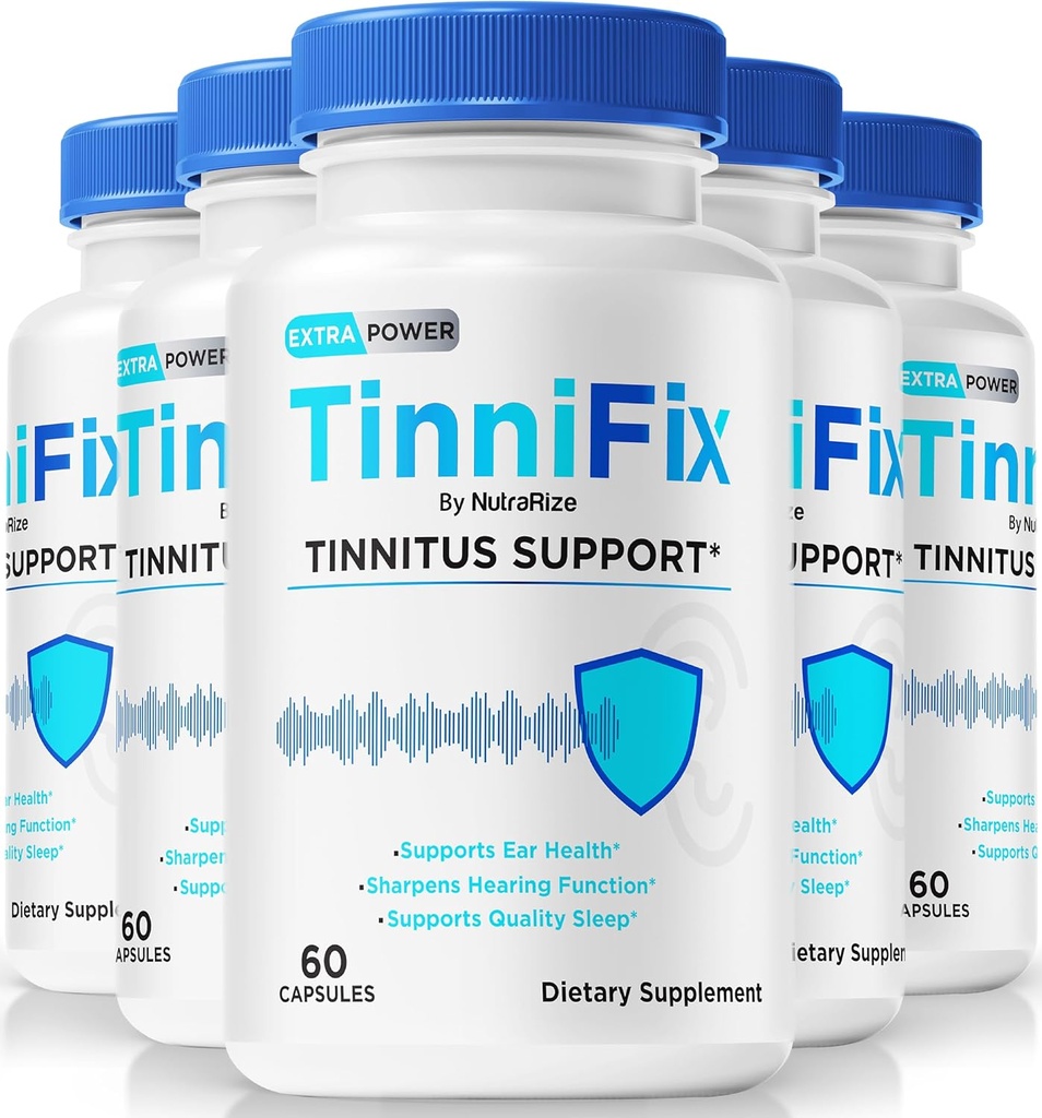 (5 Pack) Kapsułki Tinnifix - zaawansowana formuła wsparcia słuchu, pigułki Tinnifix do utrzymania zdrowego słuchu, Wszystkie naturalne Tinnifix dla pełnego zdrowia ucha, Oficjalny Tinni Fix Review (300 kapsułki)