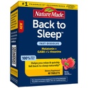 Natura Made Back to Sleep, Melatonin Fast- Rozpuścić, Pomaga Upadek z powrotem do snu naturalnie, L- Theanine i GABA pomóc zrelaksować i uspokoić swój umysł, 40 tabletek