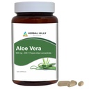 HERBAL HILLS Aloe Vera Kapsułki (Aloe barbadensis) 124; 120 Kapsułek (500 mg) 124; Pure Aloe Freeze Suchy Proszek Suplement, Wysokie stężenie, Wspiera ogólne Well-Being