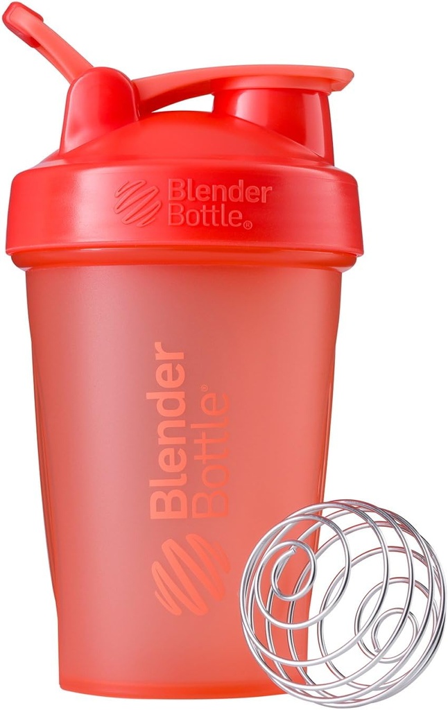 Butelka BlenderBottle Classic Shaker Butelka Perfect for Protein Shakes and Pre Workout, 20- Ounce, Koral