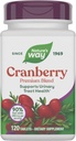 Natural 's Way Cranberry Premium Blend, Wspiera zdrowie Traktu moczowego *, Witamina C, Dla mężczyzn i kobiet, No gluten, 120 Tablets (Packaging May Vary)