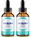 NutraRize (Opakowanie 2 24 Krople Burn, All- Natural 24Burn Liquid Supplement, Oficjalna formuła odżywcza do wsparcia zdrowego i aktywnego stylu życia, Gotas Recenzje (60 Służenia)