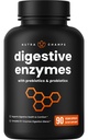 NutraChamps Digestive Enzymes with Probiotics and Prebiotics for Women & Men - 90 Kapsułek wegańskich z bromelainem dla Bloating & Optimal Gut Health