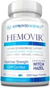 Zatwierdzona nauka Hemovir - Hemorhoid Supplement - Czarownica Hazel, Kasztan - 45 Kapsułki - 1 Butelka - Wegan