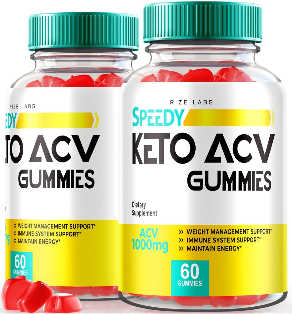 Rize laboratoria - Speedy Extreme Keto Plus ACV Gummy do zaawansowanej utraty wagi z Apple Cider Ocet 2000mg suplement (120 Gummies)