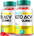 Rize laboratoria - Speedy Extreme Keto Plus ACV Gummy do zaawansowanej utraty wagi z Apple Cider Ocet 2000mg suplement (120 Gummies)