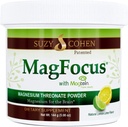 Suzy Cohen MagFocus Magnezu Threonian Proszek Suplement diety 200mg, Zdrowy Nerw, Wsparcie Cognition, Energia, Zdrowie kości, Stewia, Lemon Flavor, 60 Służenie
