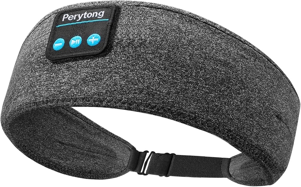 Perytong bezprzewodowe słuchawki do snu, Regulowane mufy ucha do snu, Bluetooth Headband z cienkimi głośnikami, słuchawki do treningu snu, joga, Podróże, Dar dla kobiet i mężczyzn