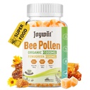 Bee Pollen 1000mg Sugar Free Gummies, w / Kozieradka, Royal Jelly, Propolis, Organic Bee Pollen Chewable Suplement dla kobiet, bogaty w witaminy E, Immunitet i pielęgnacja skóry, 60 Liczby