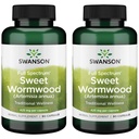 Swanson Sweet Wormwood - May Promote GI Gut Health, Microbial Balance & Digestive Health Support - Herbal Supplement with Artemisinin - (90 kapsułki, 425 mg każdy) 2 Pack