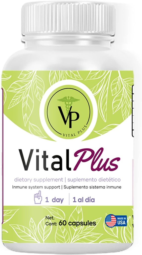 Vital Plus - Leczenie żylaków i wspólnej struktury wsparcia - Suplement energetyczny - 100% Organic 60 Kapsułki