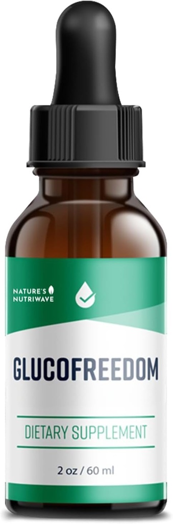 GlucoFreedom Supplement Drops - Płynny Mieszanka na plantacji z Astragalus & Nasiona winorośli - Non-GMO, GMP- Certified, Made in USA - 2oz, 60ml, 1 Miesiąc Dostawy
