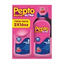 Pepto Bismol Liquid Ultra dla Nudności, oparzenia serca, Niestrawności, Zdenerwowane żołądki i Biegunka - 5 Symptom Fast Relief, Cherry Flavor 12 oz (Opakowanie po 3)