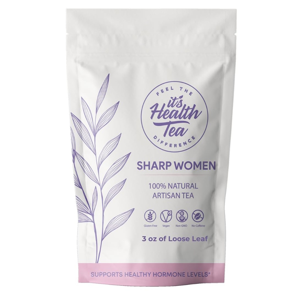 Hormonalna równowaga Herbata ziołowa dla kobiet - Kawiarnia wolna 124; Wspiera Menstrualny Komfort, Zdrowy Flow & PMS Ulgi 124; 35 Torby herbaty Wliczone 124; 100% Naturalny Mieszanka Ziołowa