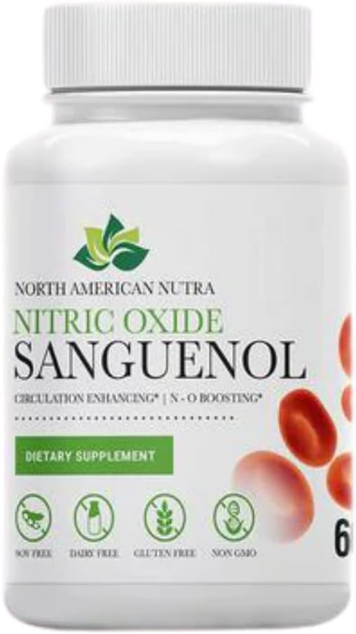Tlenek azotu Sanguenol Dwutlenek azotu; Suplement booster tlenku azotu Dwutlenek azotu 124; L- Cytrulina 800mg, Spectra 100mg, L- Glutatione 80mg & Resveratrol 30mg Dwutlenek azotu 124; Wspomaga cyrkulację, Zdrowie serca, Ciśnienie krwi Dwutlenek krwi 124; 60