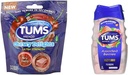 Tums Chewy Delights Soft Chews, Very Cherry, 32count & Tums Ultra Siła 1000 Antacid, Różne Jagody, 72 Tabletki