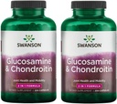 Swanson Glukozamina i Chondroitin Combo 500 / 250 Miligramy 200 kapsułek (2 opakowania)