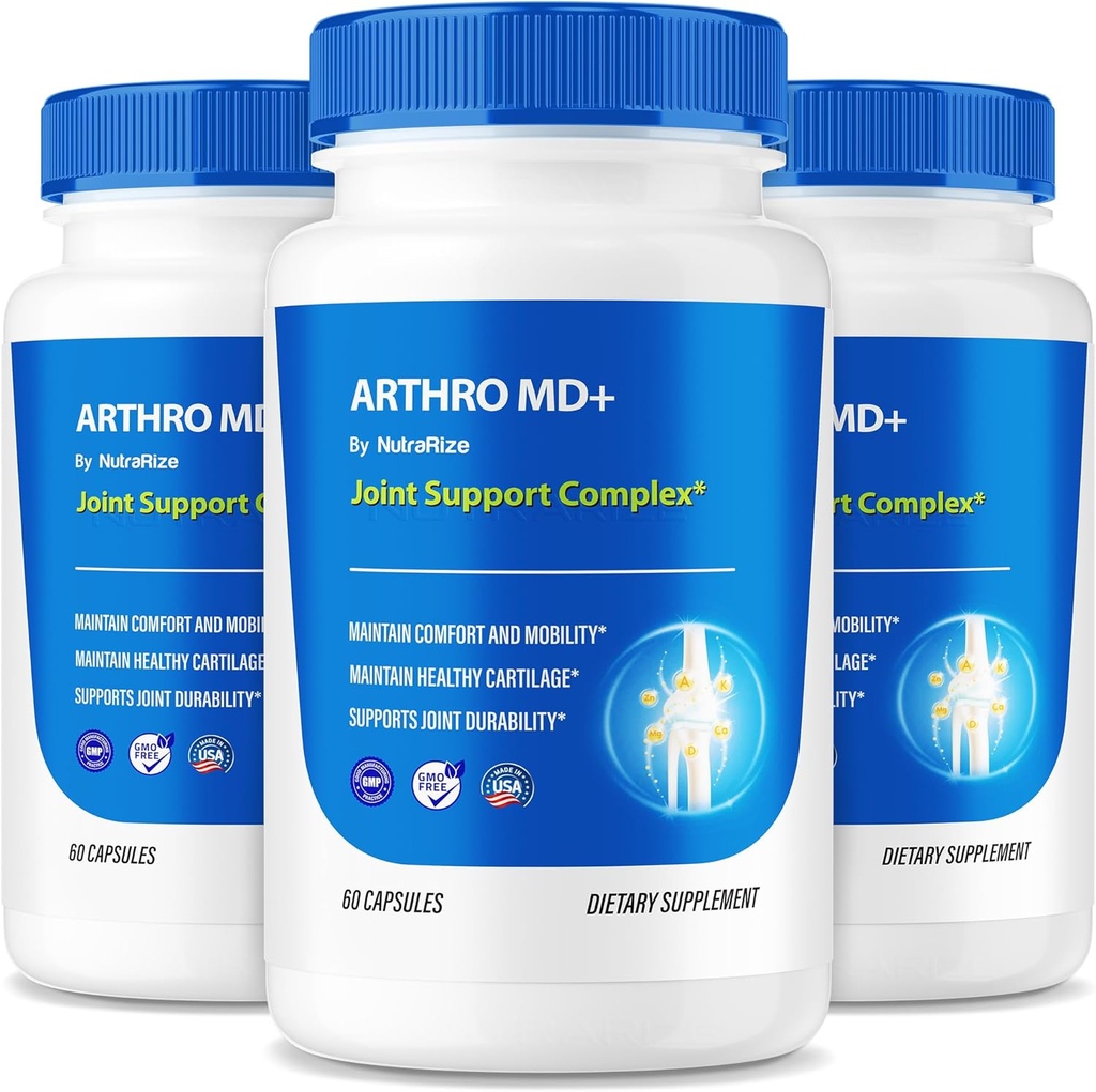 (3 Pack) Arthro MD + kapsułki, Oficjalne Wspólne Wsparcie Arthro MD, Wszystkie Naturalne Formuły do Wsparcia Elastyczności i Mobilności, Premium pigułki dla Zdrowych Joints, Arthro M D Review (180 Kapsułki)