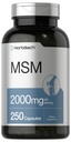 Horbäach MSM Supplement Kapsułki 124; 2000mg 124; 250 Count 124; Non- GMO i Gluten Free Formula 124; Methylsulfonylmetan