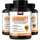 Siła czynnika odporności, Immune Support Booster z Elderberry i 1000mg witaminy C, Plus witaminy D, Cynk, Probiotyki, Przeciwutleniacze, i Echinacea dla immunologicznej obrony zdrowia, 90 Hrabia (Pack of 3)
