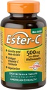 Ester- C American Health z Citrus Bioflavonoids Wegetariańskie tabletki, 24- godzinne wsparcie immunologiczne, Delikatny na stomach, Non- Acidic Witamina C, Non- GMO, Gluten- Free, Wegan, 112 Sługi, 500 mg, 225 Hrabia