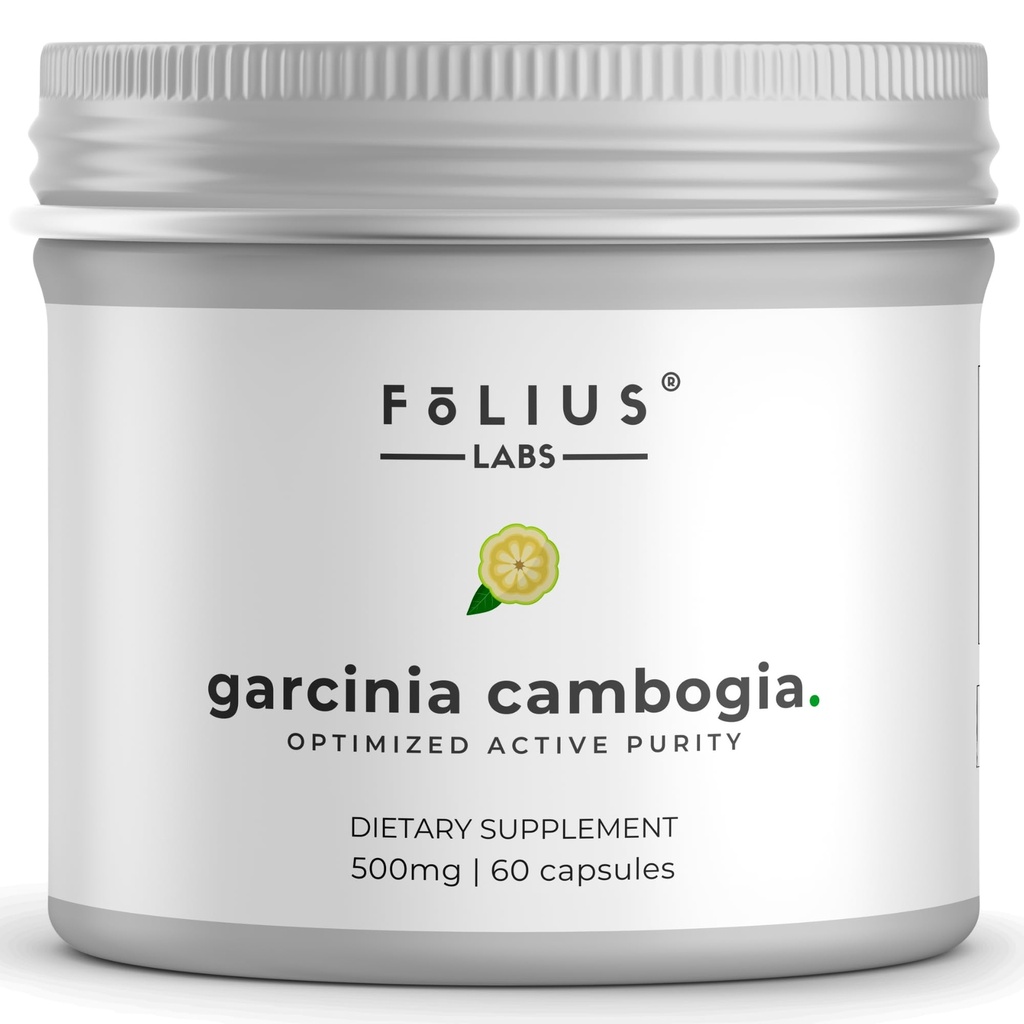 Czysta Garcinia Cambogia Extract Supplement 500mg - 100% Natural HCA Extract koncentrated to 60% - Wspiera zdrową trawienie i metabolizm - 60 Kapsułek