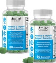 Amire Dr. Awan Thyroid Support Gummies, Promotes Healthy Function of Thyroid, Kelp, Selenium & Ashwagandha do poprawy energii, Immunitet, Metabolizm, 120ct, 60day Supply