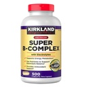 Kirkland Signature Super B- Complex z elektrolitami, 500 tabletek (4 opakowania)