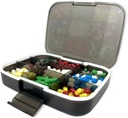 Duży Pill Organizator, 7.7x5.7 "Podróże Witamina Pudełko Lightproof 9 Komory Przenośne Pill Cases Suplementy Dispenser Wilgotność Dowód Pill Holder Pojemnik medyczny