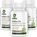 Probiotyki dla Kobiet i Mężczyzn - 200 Miliard CFU 12 Probiotyki Szczepów do Żywieniowego Zdrowia Gut & Immune Health, Energia, z Prebiotyki Organiczne i Probiotyki Półka Stabilny do Rozkwitu 180 Kapsułki