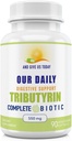 Nasze codzienne Vites Tributyrin Digestive Heath Probiotyka 124; Kompletny suplement Butyrate 124; 550 Mg Delayed- Release Softgels 124; Immune Support Support 124; 90 Służenie 124; Wegan Formuła