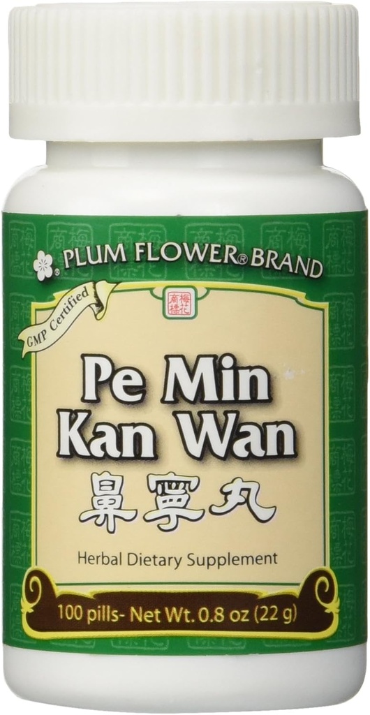 Pe Min Kan Wan (Pigułki alergiczne z nosa), 100 ct, Kwiat śliwki