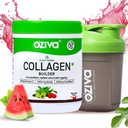 Ziva Vegan Collagen (Arbuz) z Biotyną i Witaminą C Dla jaśniejszych i młodzieńczych skóry 124; Suplement Kolagenu dla kobiet i mężczyzn 124; Proszek roślinny Based 124; Certyfikowany Wegan 125g + Shaker