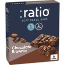 Stosunek miękkie bary pieczone, czekoladowe Brownie, 1 g cukru, Keto Friendly, 5.34 oz (6 barów)