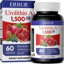 Urolityna Suplement 1000 mg Plus trans- resweratrol, antocyjaniny, zielona herbata, Promowanie zdrowego starzenia, Wspiera komórkowe i energii dla mężczyzn i kobiet, 60 Capsules- 33