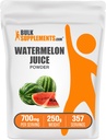 BulkSupplements.com Sok arbuzowy w proszku - z owocu arbuzowego, w proszku owocowym, w suplemencie higienicznym - 700mg na jedną porcję, 250g (8,8 oz) (opakowanie po 1)