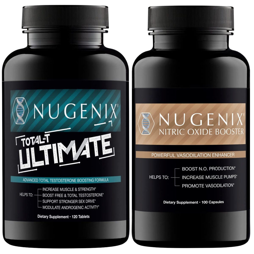 Nugenix Total- T Ultimate Testosteron Booster dla mężczyzn i tlenku azotu Booster dla mężczyzn
