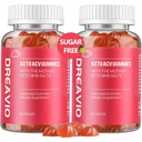 DREAVIO Keto Gummies ACV Advanced Weight Loss- Sugar Free 1000mg Jabłko Cydr Gummeje dla kobiet i mężczyzn, Vegan Keto Jabłko Cydr Suplement dla dorosłych