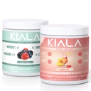 Kiala Nutrition Super Zielone, Organic Zielonych Proszek, Spirulina i Chlorella Superfood Proszek, Cukier i gluten wolny Wegan, Spectra Mieszanka, Mieszane Berry & Miami Vice, 2 Pack
