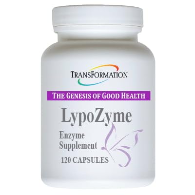 TRANSFORMACJA GENEZJI DOBREGO ZDROWIA Suplement enzymatyczny lipozymu, Advance Lipase Enzym Mieszanka do zdrowej trawienia i odżywiania Wchłanianie, Non-GMO, 120 Cap