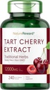 Tart Cherry Extract 12000mg ↓ 124; 240 kapsułki ↓ 124; Non-GMO i Gluten Free Formula ↓ 124; Herbal Supplement