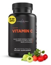 Livingood Daily witaminy C Suplement, 3- in-1 Whole Food- Witamina C z Acerola & Amla Ekstrakty owoców i Citrus Bioflavonoids dla immunologicznego wsparcia, Wegan, Gluten Free, Nie GMO, 60 Kapsułki