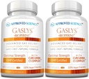 Zatwierdzone Science ® Gaslys ™ - Soothe Digestive Tract, Leverates Gas and Stomach Cramps - Proszek karczocha, Ginger, Nasiona kopru - 60 Hrabia - Opakowanie 2