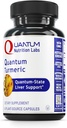 Quantum Nutrition Labs Turmeric - Kapsułki kurkumy kurkumy kurkumy kurkumy, wsparcie dla wątroby, 500 mg kurkumy na kapsułki - 60 Kapsułek wegetariańskich