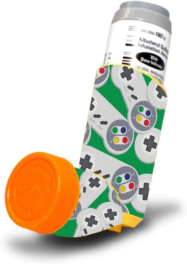 MightySkins Skóra dla Proventil HFA Asthma Inhaler - Retro Controllers 3 XI124; Ochrona, Trwałe i Unikalne Osłona dekal winylu 124; Łatwy do zastosowania, Usuń i zmienić style XI124; Made in USA