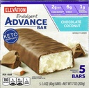 Millville Elevation Advance Czekoladowe Bary Kokosowe, Carb Conscious, 5 g Protein, z Przepisy. Jedno pudełko 5, 1.4oz Indywidualnie zapakowane bary. Bundle zawiera 2 Przepisy, 5 barów.