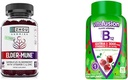 ZHOU Nutrition Elderberry Gummies Immune Support Bundle with Vitafusion Witamina B12 Gummies Energia Wsparcie metabolizmu, 60 i 90 Hrabia
