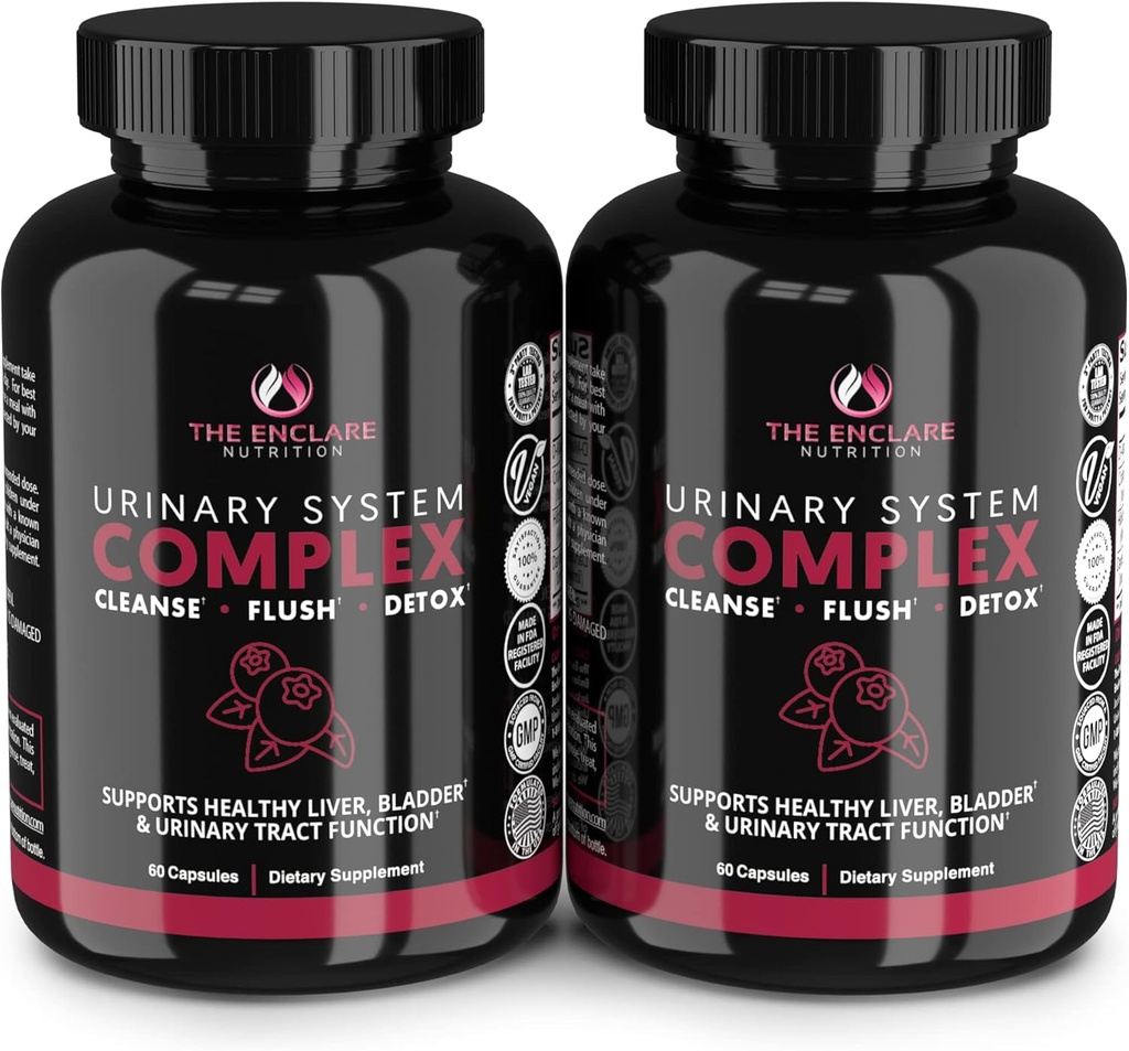 ENCLARE NUTRITION D Mannose kapsułki 124; 1000mg z Żurawinowymi pigułkami dla kobiet i mężczyzn, Hibiscus & Dandelion. Szybkie działanie Tract Health, Bladder Control, Liver Support, Nerki Cleanse & Detox (2)