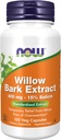 Teraz żywności Suplementy, Biała Willow Bark 400 mg z 15% Salicin, standardowy ekstrakt, 100 kapsułki Veg